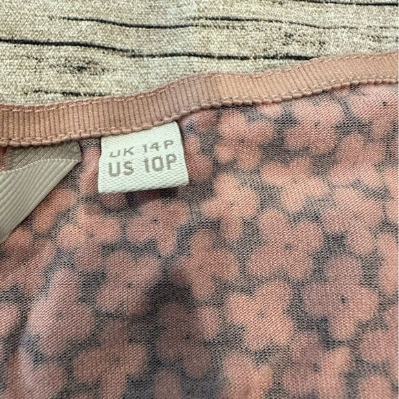 Boden Chic Pink and Black Floral Jersey Dress With Pockets Size 10 Petite - Picture 10 of 11